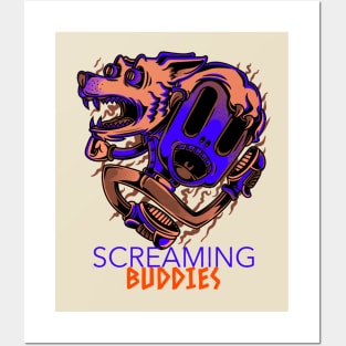 Screaming buddies Posters and Art